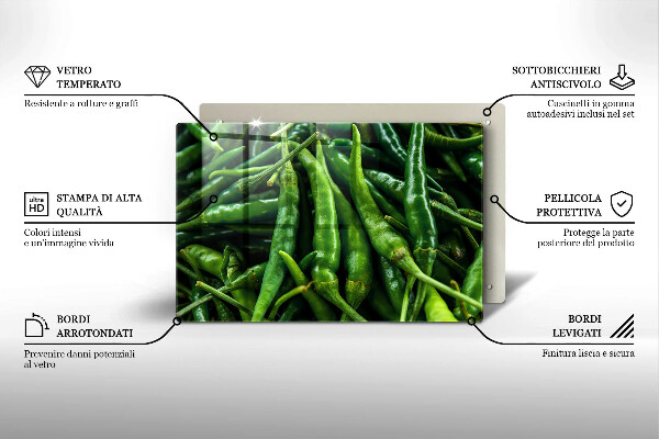 Protection pour plaque de cuisson Cosses de petits pois