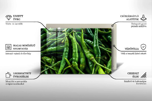 Protection pour plaque de cuisson Cosses de petits pois