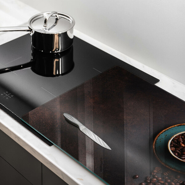 Protection pour plaque de cuisson Une tasse de grains de café