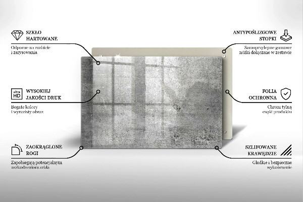 Protection pour plaque de cuisson Texture béton