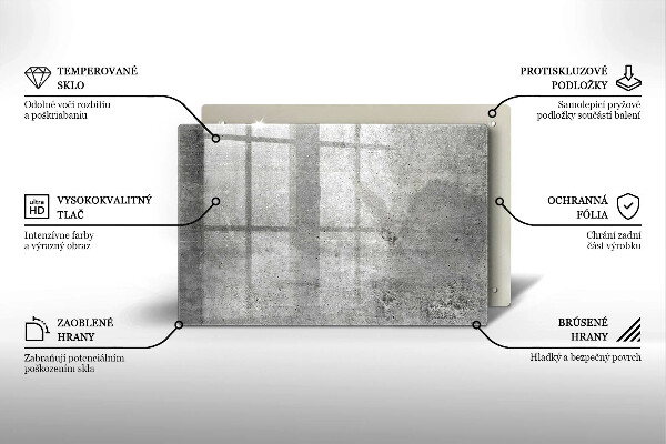 Protection pour plaque de cuisson Texture béton