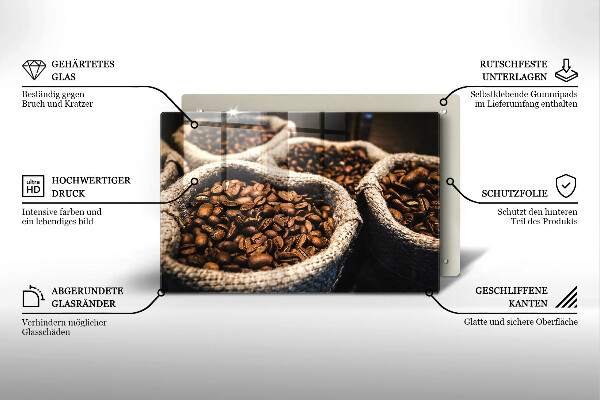 Protection pour plaque de cuisson Sacs de grains de café