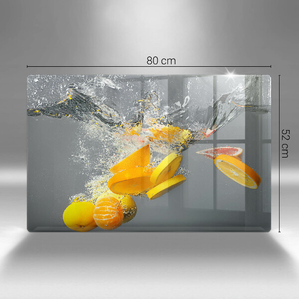 Protection pour plaque de cuisson Citrons dans l'eau