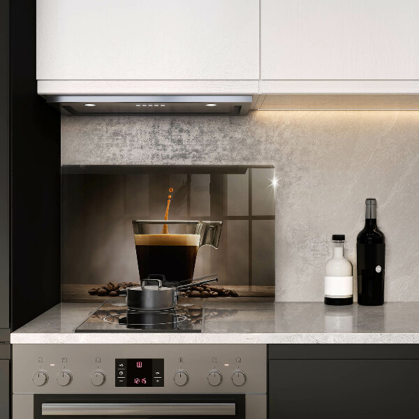 Protection pour plaque de cuisson Verre et grains de café