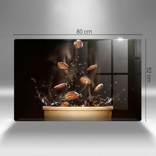 Protection pour plaque de cuisson Grains de café chauds