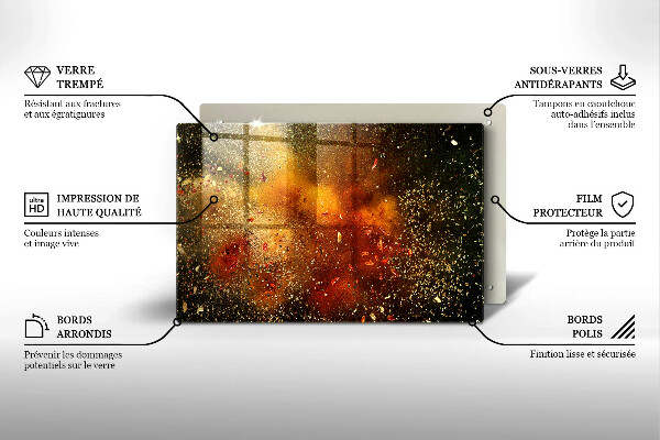 Protection pour plaque de cuisson Épices colorées