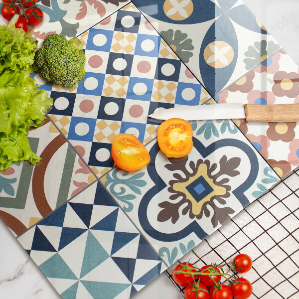 Protège plaque de cuisson Carreaux décoratifs