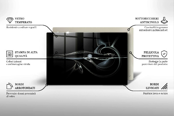 Protège plaque de cuisson Abstraction moderne