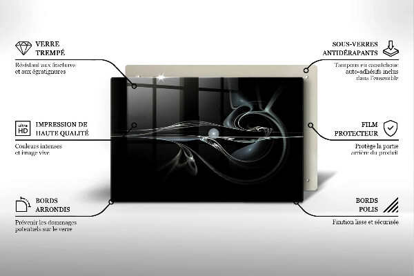 Protège plaque de cuisson Abstraction moderne
