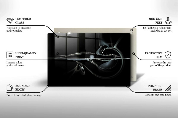 Protège plaque de cuisson Abstraction moderne