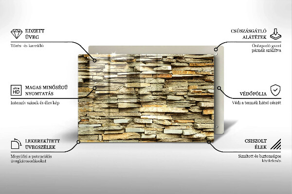 Protège plaque de cuisson Pierres décoratives