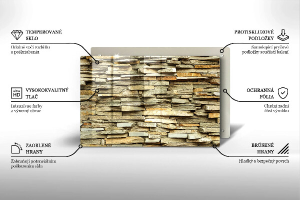 Protège plaque de cuisson Pierres décoratives