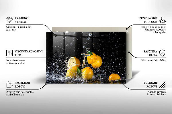 Protège plaque de cuisson Fruit de citron juteux