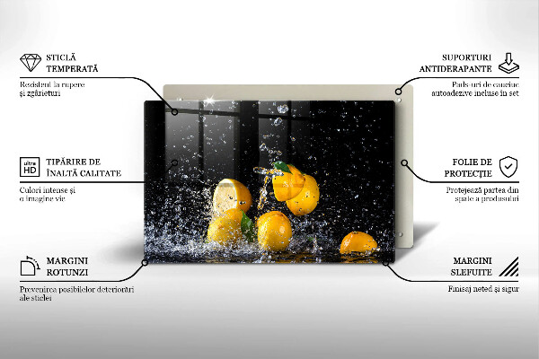 Protège plaque de cuisson Fruit de citron juteux