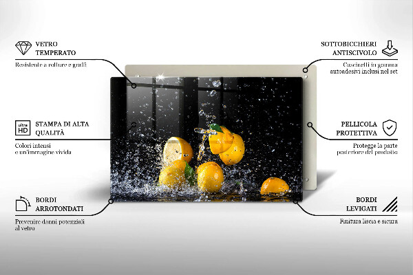 Protège plaque de cuisson Fruit de citron juteux