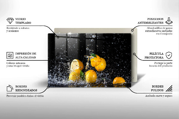 Protège plaque de cuisson Fruit de citron juteux