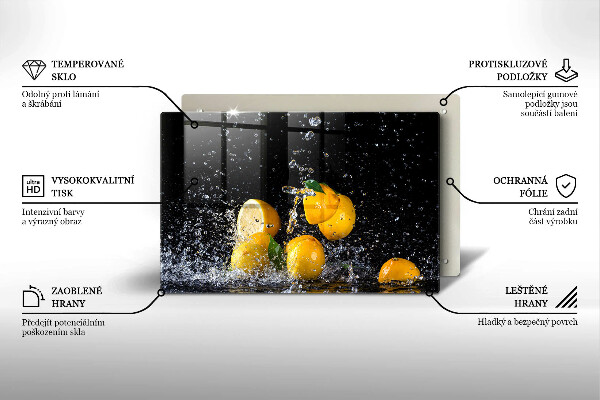 Protège plaque de cuisson Fruit de citron juteux