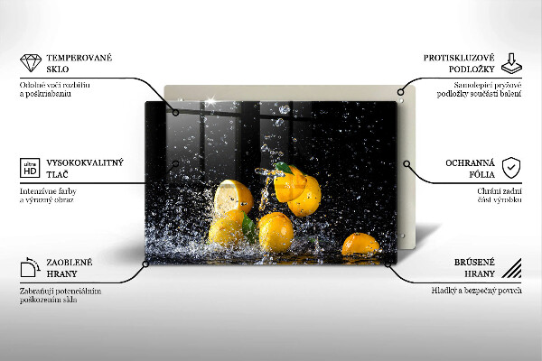 Protège plaque de cuisson Fruit de citron juteux