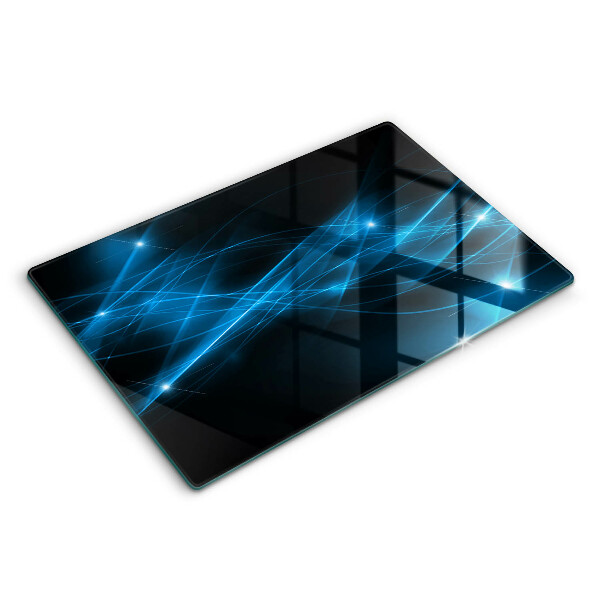 Protège plaque de cuisson Fumée bleue abstraite