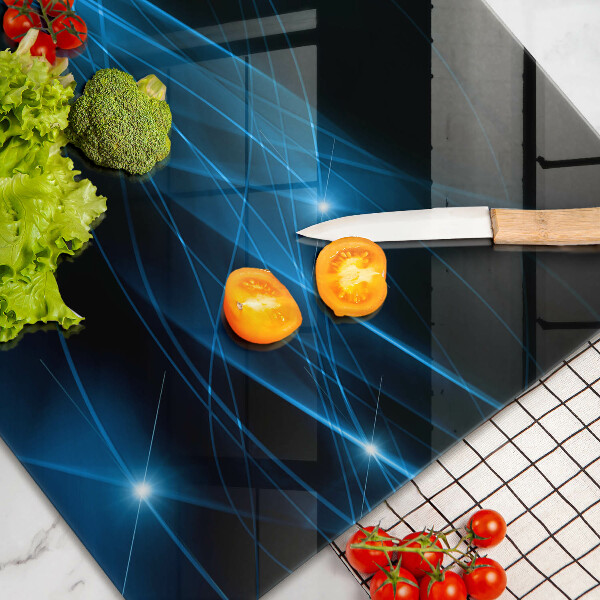 Protège plaque de cuisson Fumée bleue abstraite
