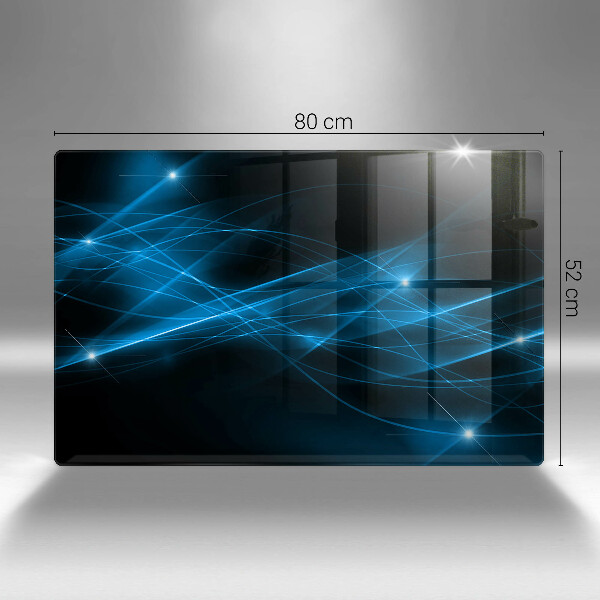 Protège plaque de cuisson Fumée bleue abstraite