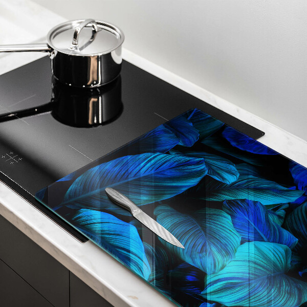 Protège plaque de cuisson Feuilles de végétation de la jungle