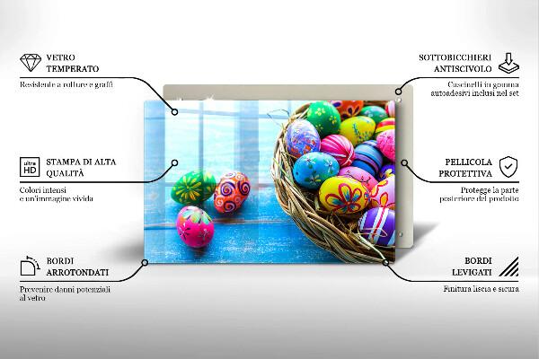 Protège plaque de cuisson Oeufs de Pâques Oeufs de Pâques