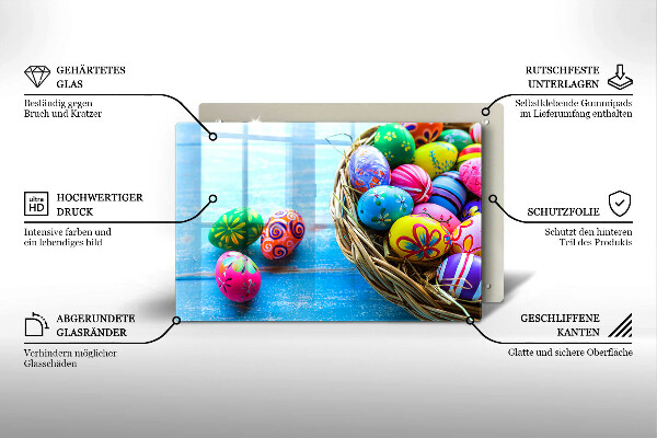 Protège plaque de cuisson Oeufs de Pâques Oeufs de Pâques