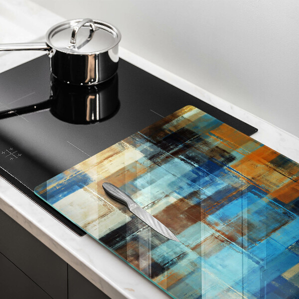 Protège plaque de cuisson Fond peint