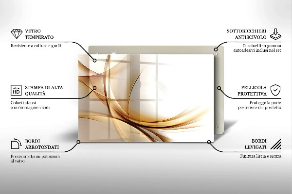 Protège plaque de cuisson Formes abstraites
