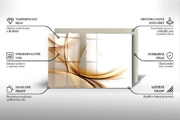 Protège plaque de cuisson Formes abstraites