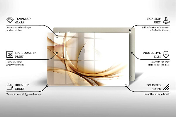 Protège plaque de cuisson Formes abstraites
