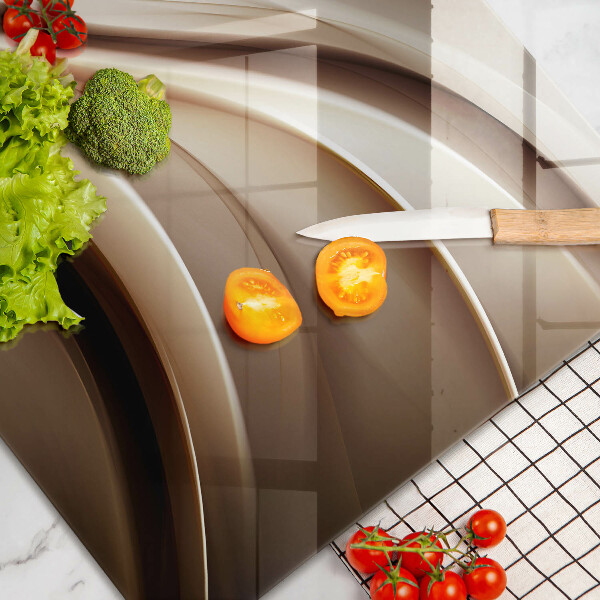 Protège plaque de cuisson Lignes douces d'abstraction