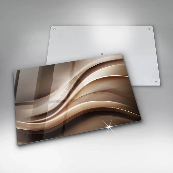 Protège plaque de cuisson Lignes douces d'abstraction