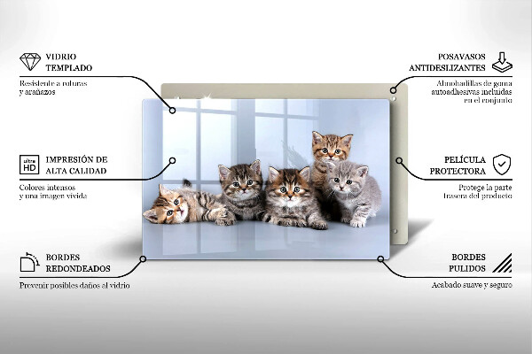 Protège plaque de cuisson De doux petits chatons