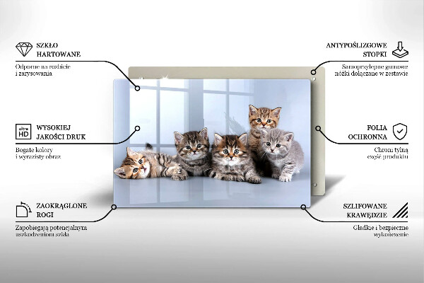 Protège plaque de cuisson De doux petits chatons