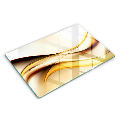 Protège plaque de cuisson Lignes de fumée abstraites