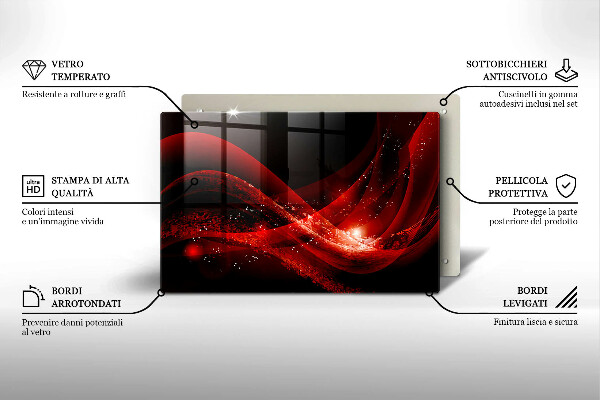 Protège plaque de cuisson Abstraction moderne