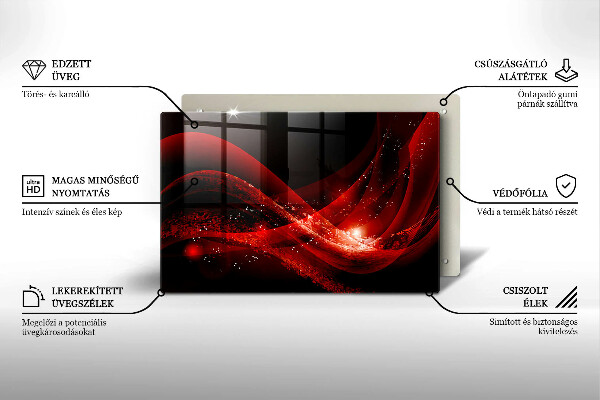 Protège plaque de cuisson Abstraction moderne