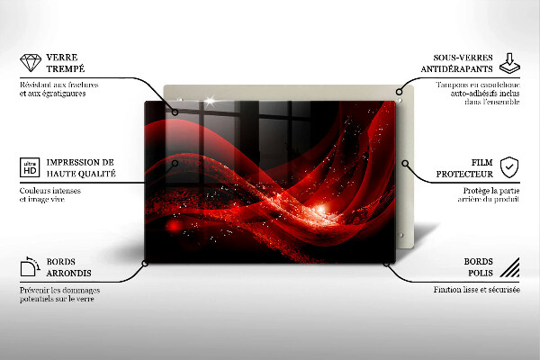 Protège plaque de cuisson Abstraction moderne