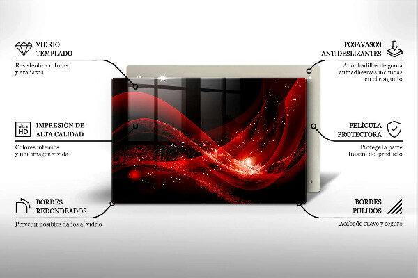 Protège plaque de cuisson Abstraction moderne