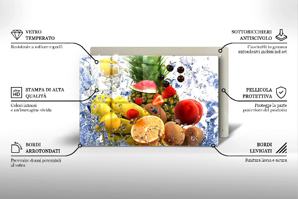 Protège plaque de cuisson Fruits juteux et eau