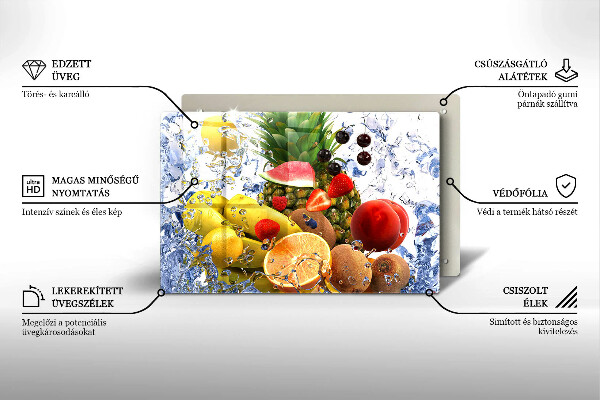 Protège plaque de cuisson Fruits juteux et eau