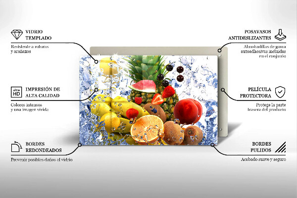 Protège plaque de cuisson Fruits juteux et eau