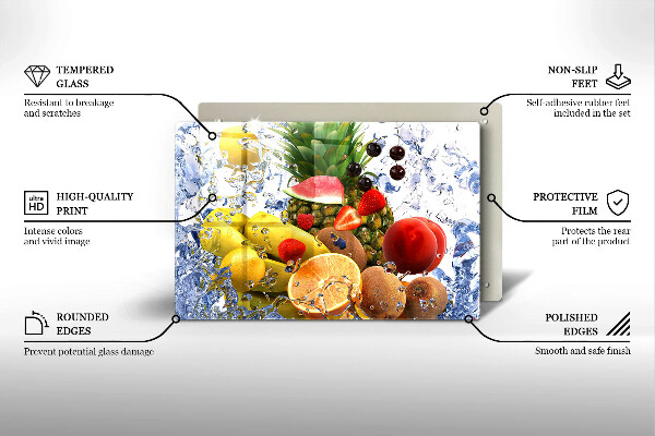 Protège plaque de cuisson Fruits juteux et eau