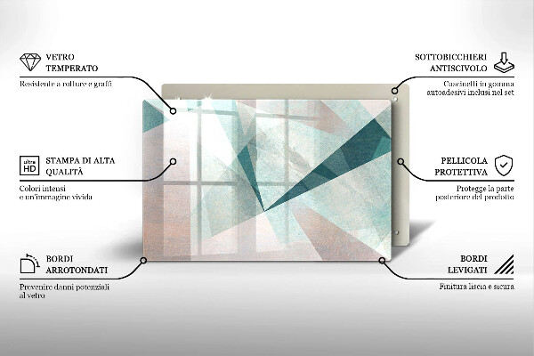 Protège plaque de cuisson Abstraction nette