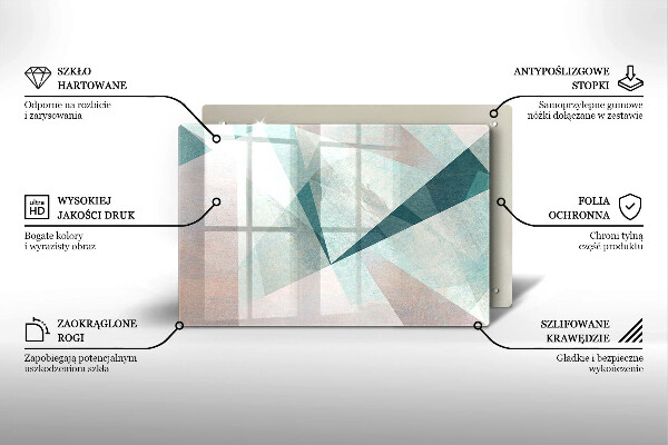 Protège plaque de cuisson Abstraction nette