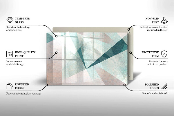 Protège plaque de cuisson Abstraction nette