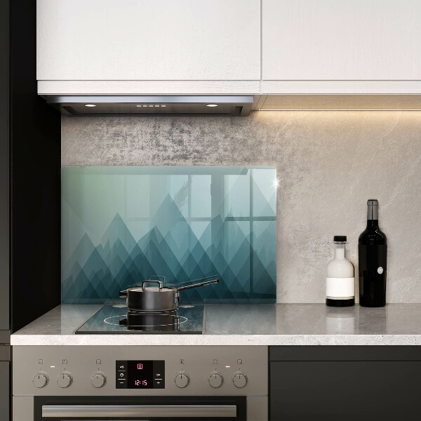 Protège plaque de cuisson Montagnes abstraites