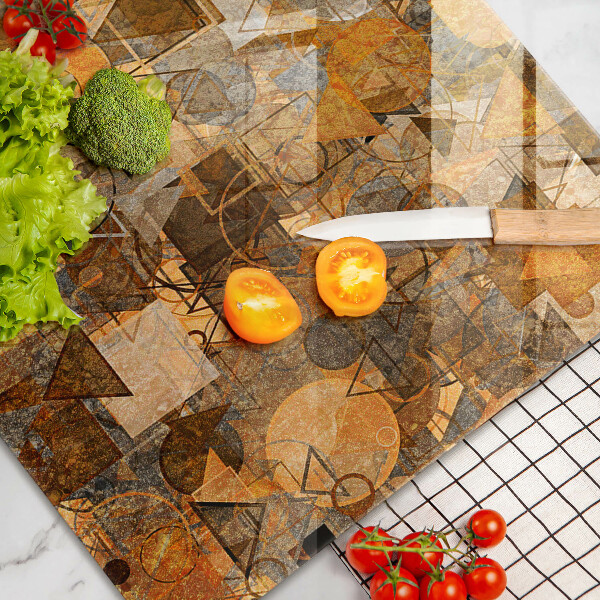 Protège plaque de cuisson Modèle sans couture de figures géométriques